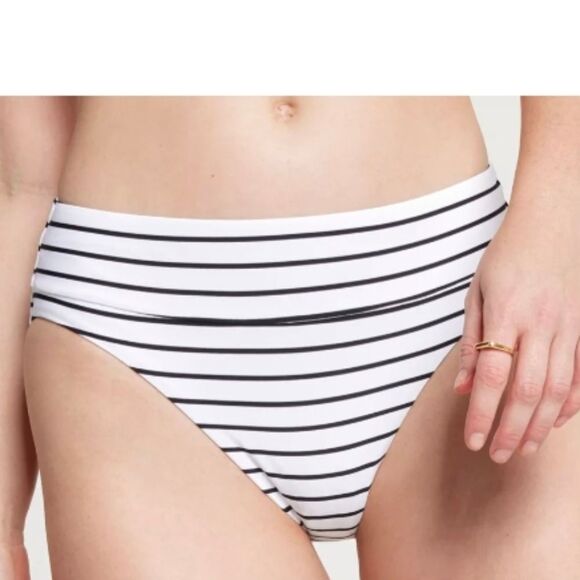 1161 NWT CALIA Women's Mid Rise Wide Banded High Leg Swim Bottoms - Picture 1 of 6